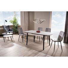 Balts izvelkams galds APOLLO